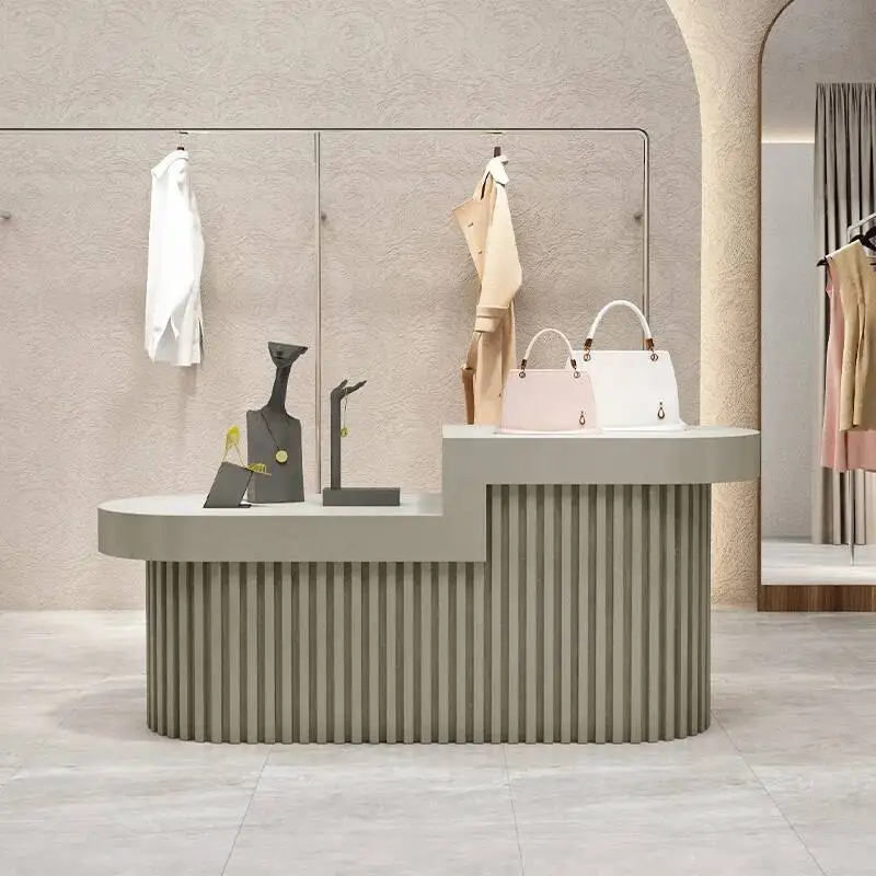 

Reception Desks Modern Profissional Simple Luxury Trendy Beauty Reception Desks Salon Display Mostrador Commercial Furniture