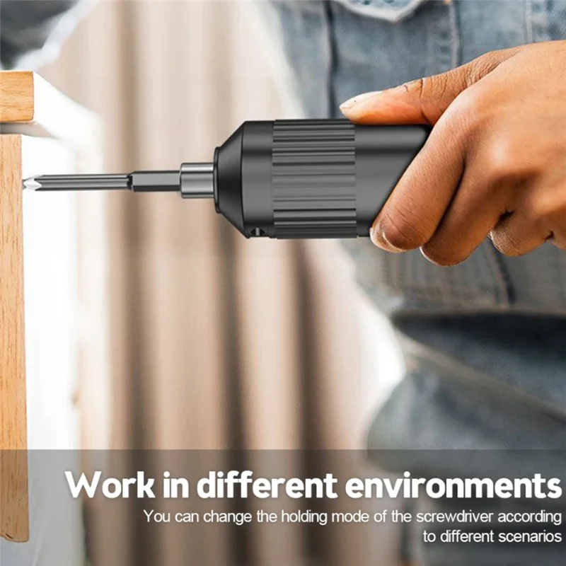 

A63X-Cordless Electric Screwdriver Kit USB Rechargeable Lithium Battery Screwdriver Power Screwdriver Tools Set With Bit Dur