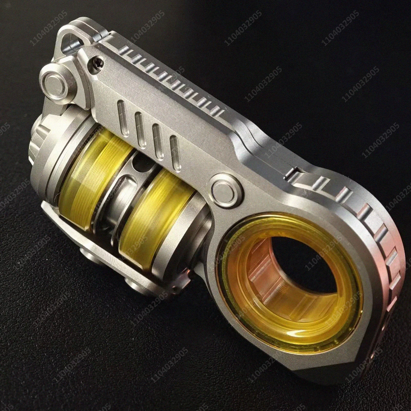 EDC Wielofunkcyjny Spinner Antystresowy z Mechanizmem Flip, Wahadłem, Grzechotką, Czarny Gadżet Technologiczny, Prezent Redukujący Stres