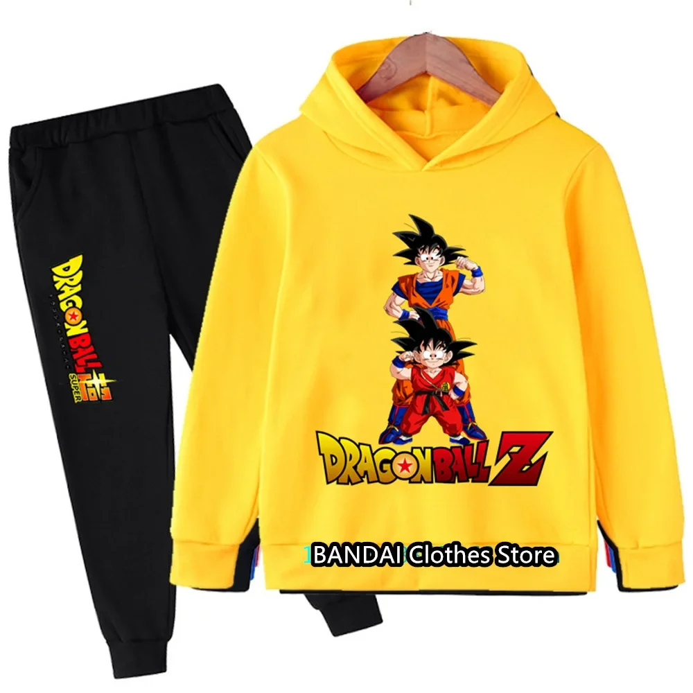 2025 New Anime Dragonball Hoodie Set Kids Boys Clothes Girls Clothing Anime Clothes Goku Hoodie Girls Sweatshirt Children 3-12y