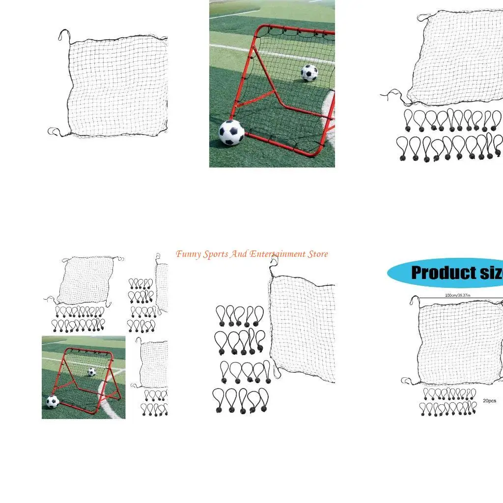 

C4DE Bounces Back Soccer Net Soccer Catching Net With 20 Rope Football Rebounder Net