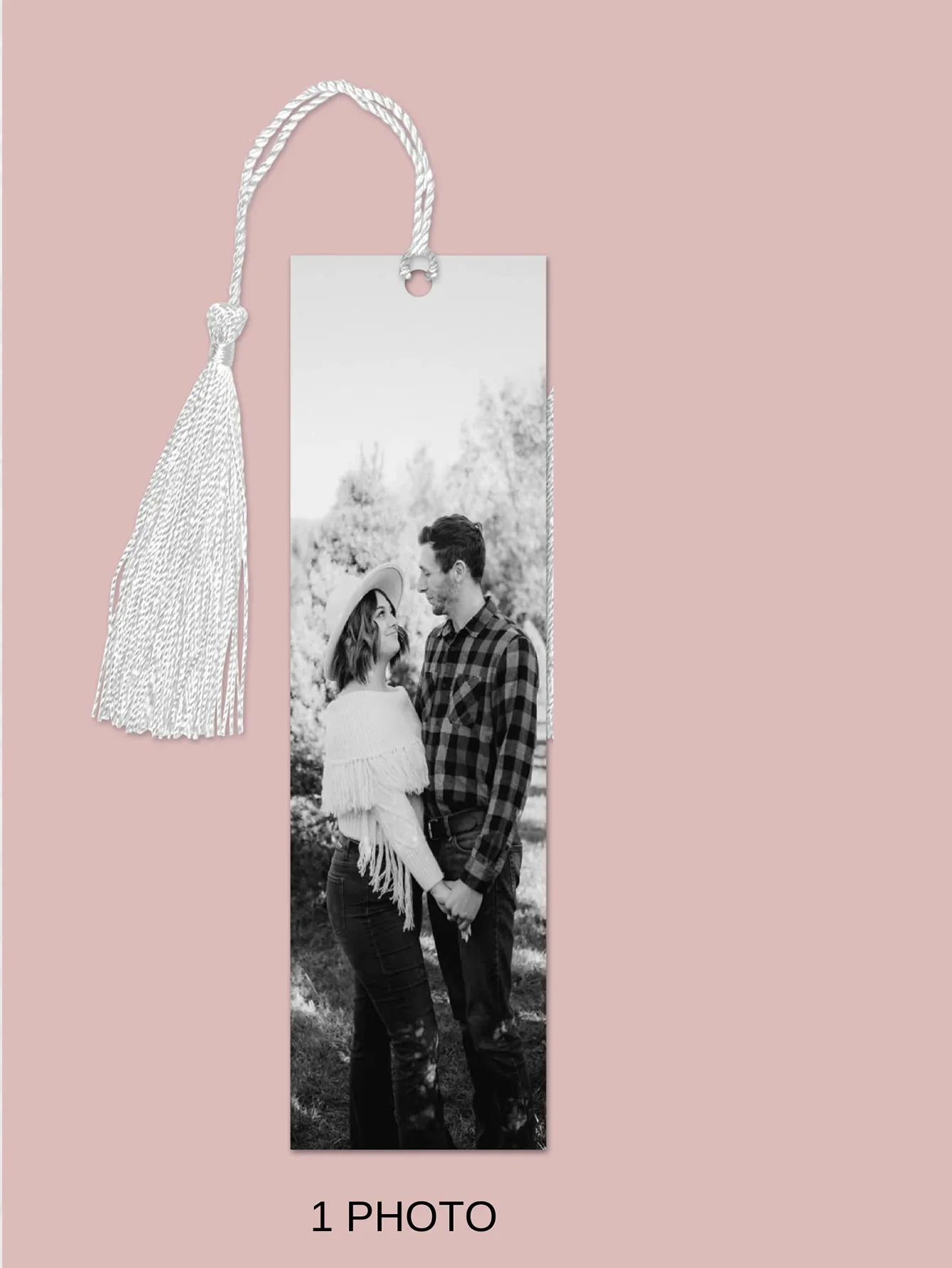 1PC Custom Bookmark - Personalized Wooden Memorial Bookmark, Custom Image for Life Records, Delightful Laser Engraved Gift for D