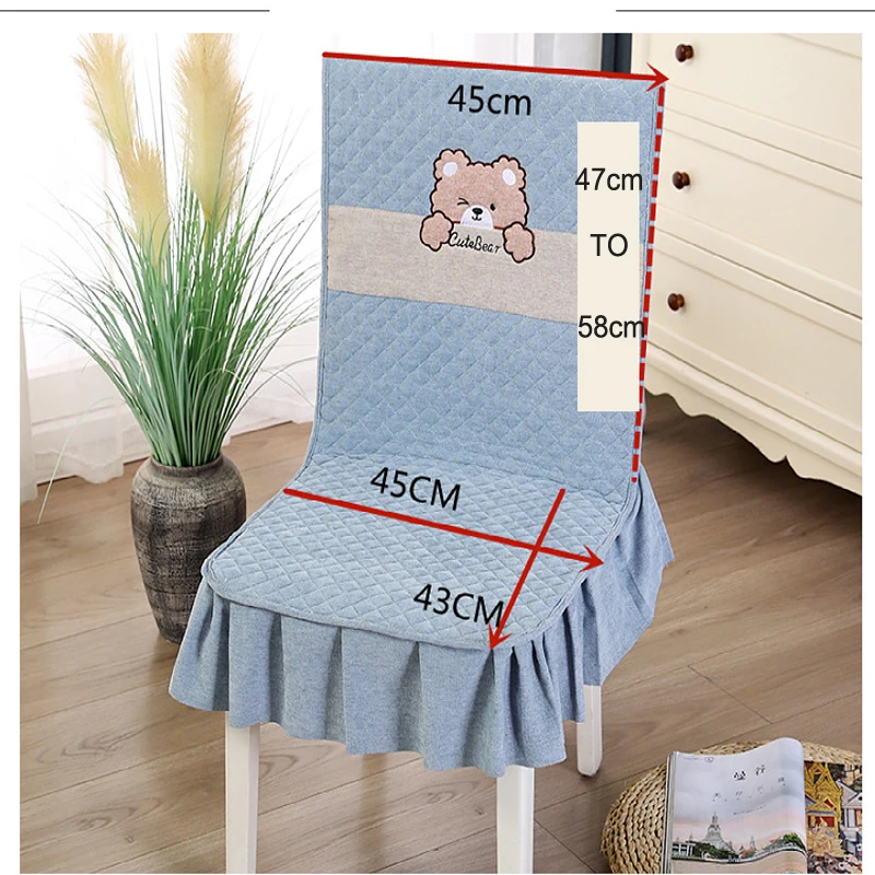 High quality one-piece chair cover anti-skid universal chair cushion modern dining chair cover thickened simple home decorration