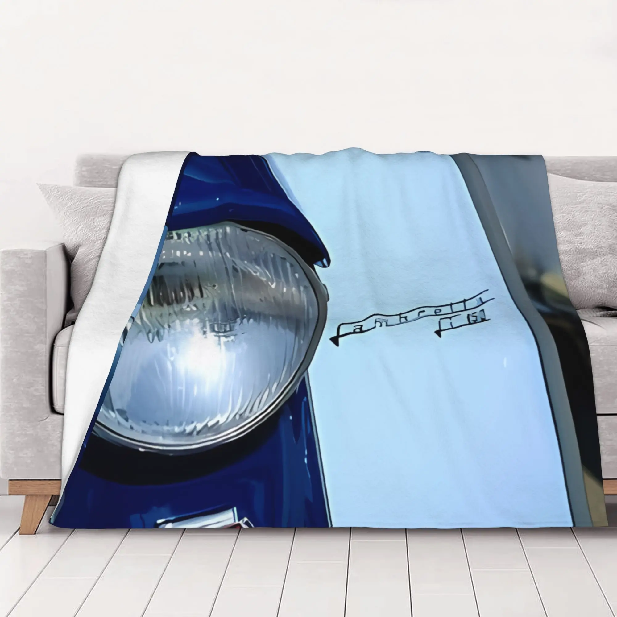 1PC home Cutecore Lambretta Blue II Lambretta Blanket Super Cosy Plush Home Living Room Sofa halloween