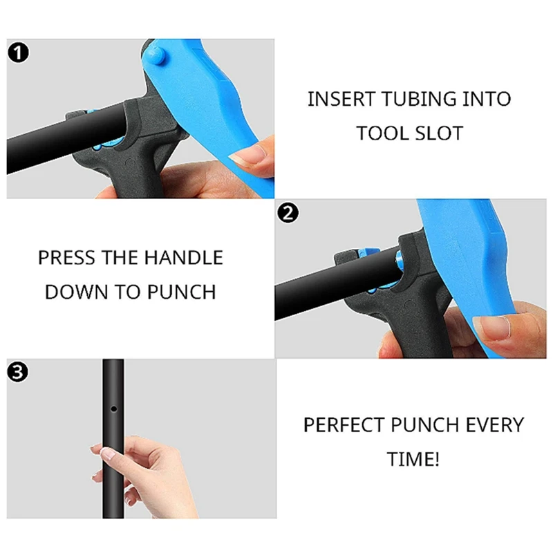 2Pcs Simple Hole Opener Blue Hole Opener Tube-Grip Hole Opener Drip Irrigation Hole Punch Drip Irrigation Tool