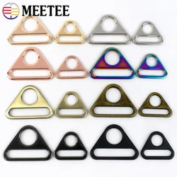 5/10Pcs 20/25/32/38mm Meetee Metal Ring Buckles for Bag Strap Anti-skid Clasp Webbing Belt Connector Hook Hardware Accessories