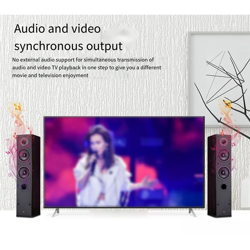 A42Z-4K Dp To -Compatible Video Adapter Displayport Male To -Compatible Computer TV Monitor Converter For PC TV