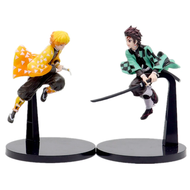 19-24 cm Anime Demon Slayer und Y Kanroji Manri Kamado Tanjiro Kamado Nezuko Actionfigur Modell Desktop-Auto Ornamente
