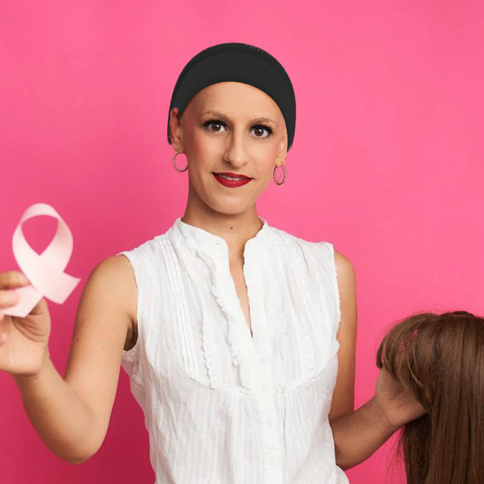 قبعة نسائية كيميائية عصرية ذات ثنيات خفيفة الوزن للنوم عمامة قبعة أغطية الرأس لتساقط الشعر والسرطان والمريض #6