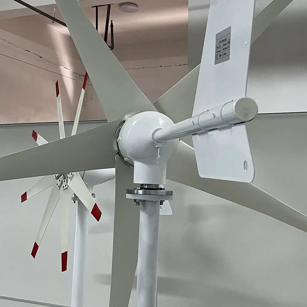 Imagem -06 - Gerador Horizontal 12v 24v 48v da Turbina Eólica da Energia Livre da Entrega Rápida 2000w com Controlador de Mppt para a Rua de Homeuse