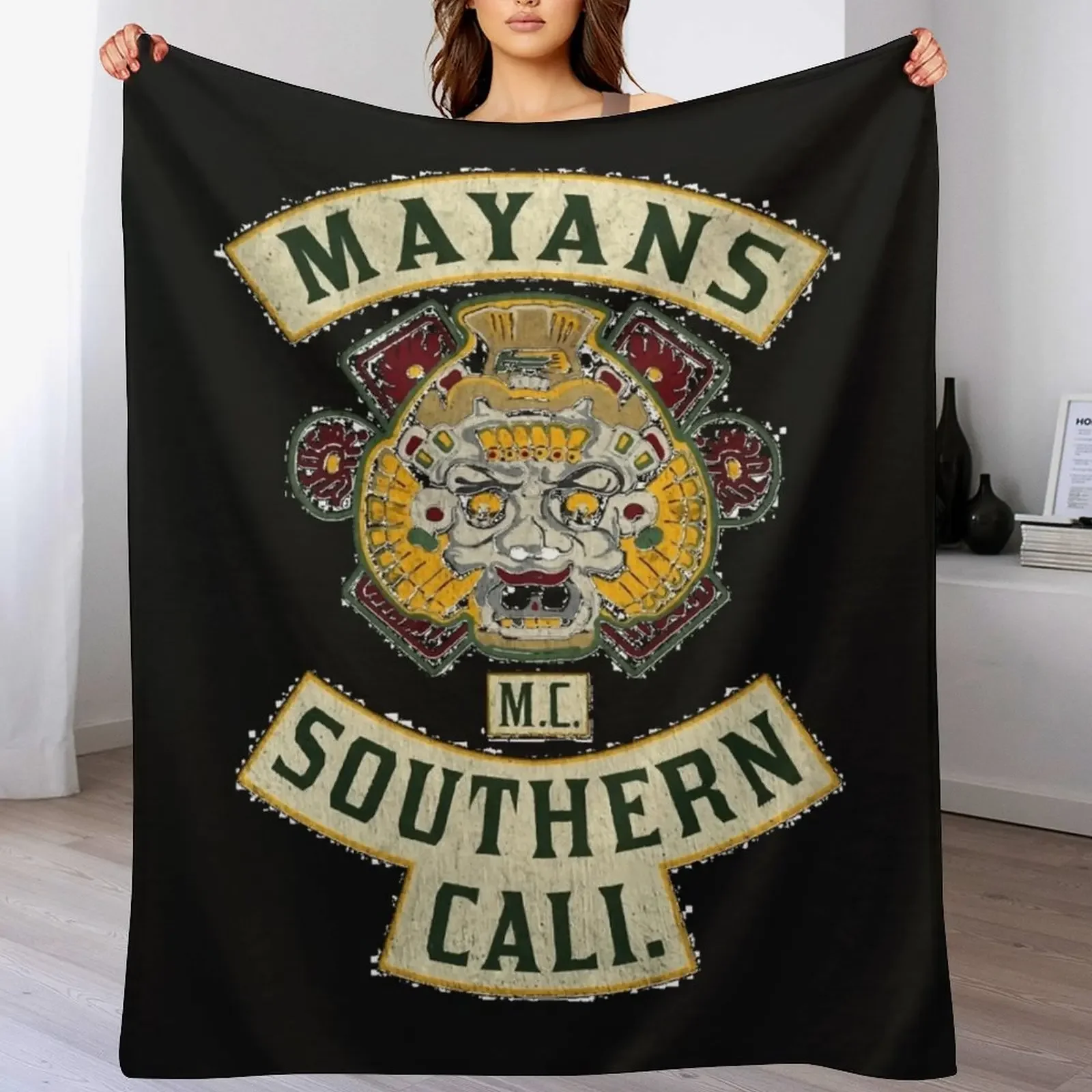 

Mayans MC Throw Blanket Soft Solid Color Blanket for Couch Bed