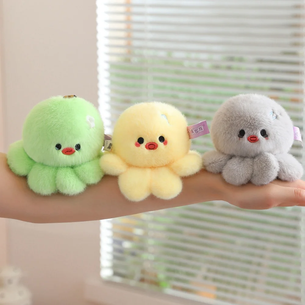 

Fluffy Multiple Expression Octopus Plush Pendant Cuddly Marine Animal Octopus Doll Backpack Decor Gift