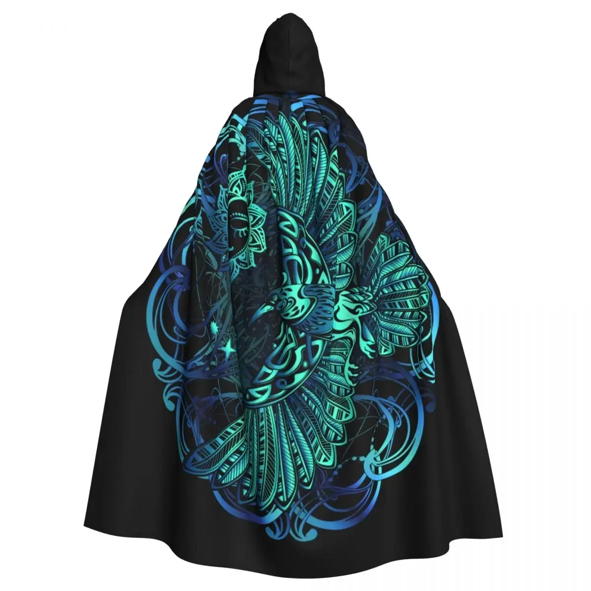 

Fashion Night Wear Suitable For Both Men And Women Hooded Cloak Unisex Cloak With Hood Raven Yggdrasil Tree Cloak Vampire Witch
