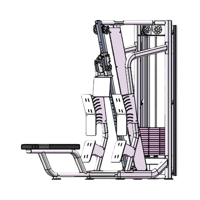 Commercial Gym Equipment Lat Pulldown Machine Plate Loaded Pull Down Machine for Gym High Back Pull Machine