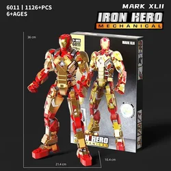 Marvel Avengers Iron Man Terminator Superhero Robot Building Block  Diy Action Figures Toys For Boys Kids Adult Creative Gifts