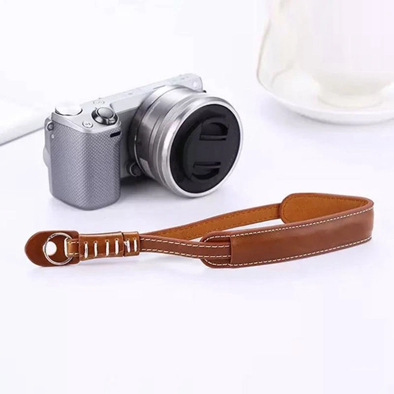 Suitable For SLR Leather Wrist Strap Digital Camera Anti-Lost And Anti-Fall Hand Strap Photography Accessories