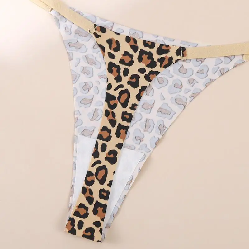 Leopard Print Sexy Lingerie Sexy Women Low Waist Cotton Breathable Lingerie Sexy Women Girls Lingerie Japanese Women T Panties