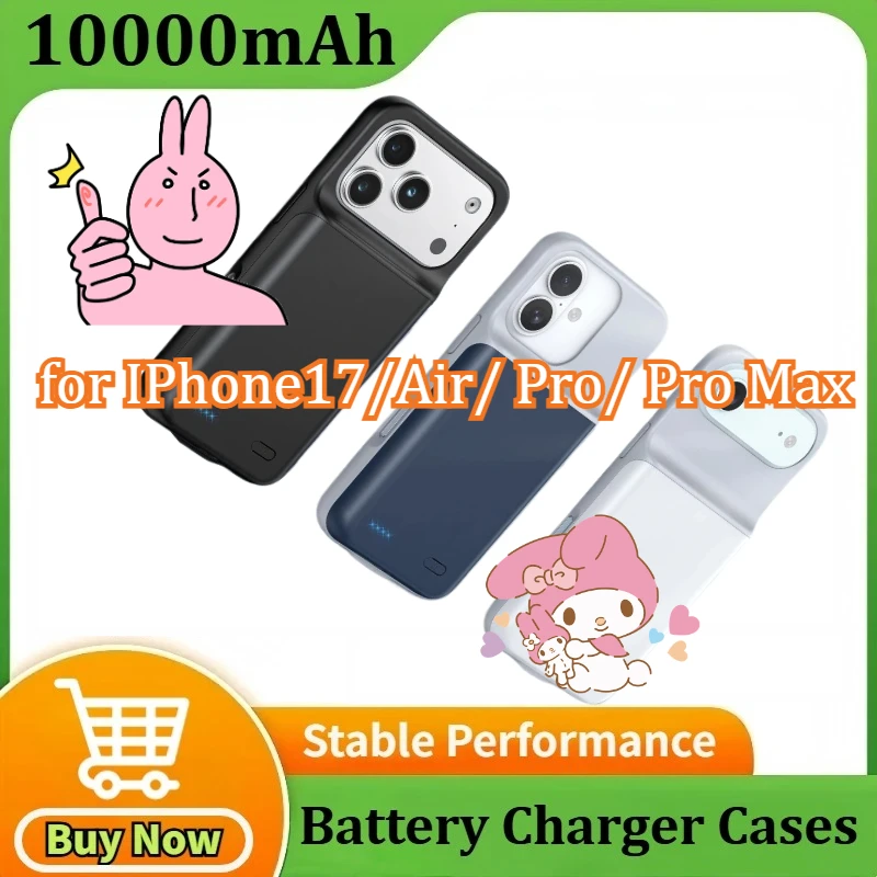 

Battery Case for IPhone17/Air/ Pro/ Pro Max External Battery Portable Charger Backup Case Mobile Phone Accessories 10000mAh