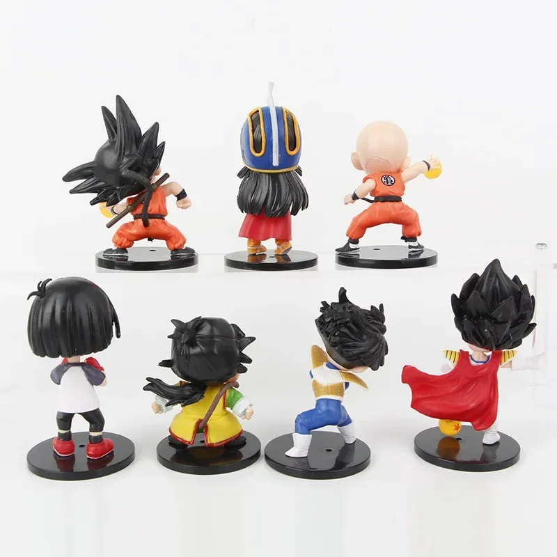 Figuras de acción coleccionables de juguete, modelo de bola de dragón de Color aleatorio, Goku, Chichi, Piccolo, Krillin y más, 1 ud.