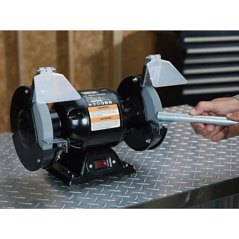 Meuleuse de table de 6 pouces. Roue, 2,1 Amper, 1/2 HP, 3560 RPM Max. Vitesse, modèle #   BG115-6L