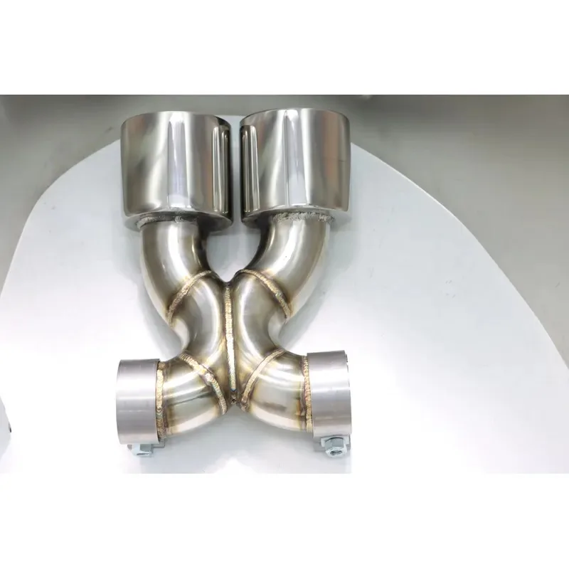 Hot Sale For 2006-2026 Cayman Boxster 987 981 718 Car Exhaust Tips Stainless Steel GTS Performance Dual Round Muffler Tips