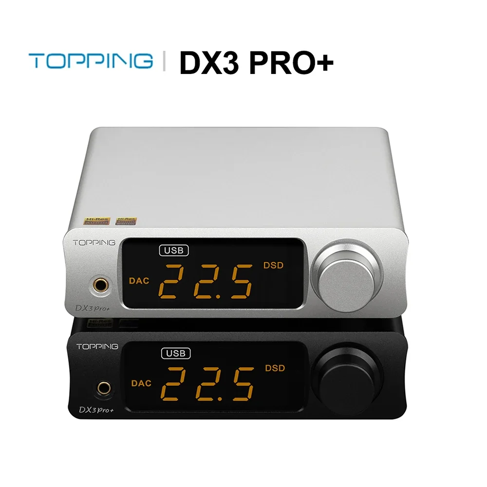 TOPPING DX3 PRO + Plus Hi-res HIFI Bluetooth 5.0 Headphone Amplifier Decoder USB DAC DSD LDAC PCM ES9038Q2M  Remote Control QOA