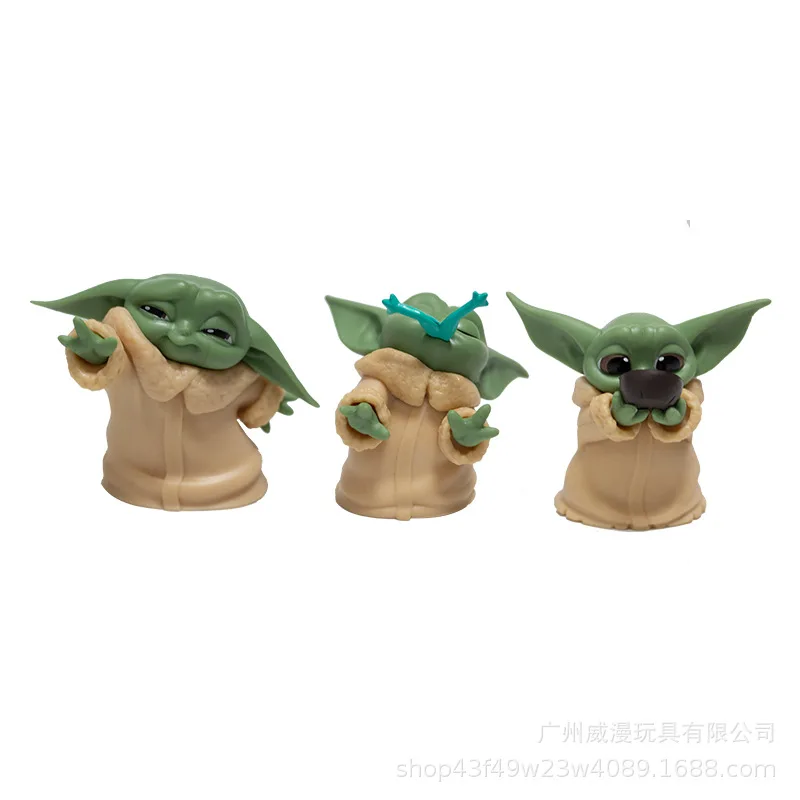 YODA BABY Mandalorian Figure Model Toy Ornaments Car Decoration Keychain Pendant Desktop Ornaments Dolls Toys Gifts