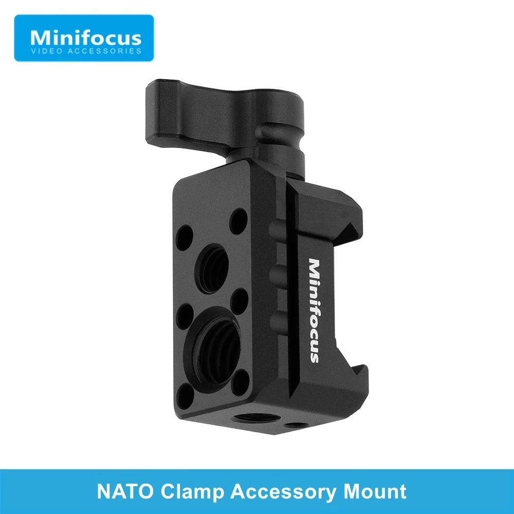 Quick Release Clamp Arri NATO Rail Clamp Cold Shoe Mount with 1/4\