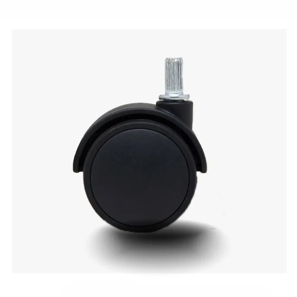 Roda Universal Furnitur 1.2/2 inci dengan Rem 360 °   Roda Pot Bunga Berputar Roda Pengganti Hitam untuk Kursi Kantor