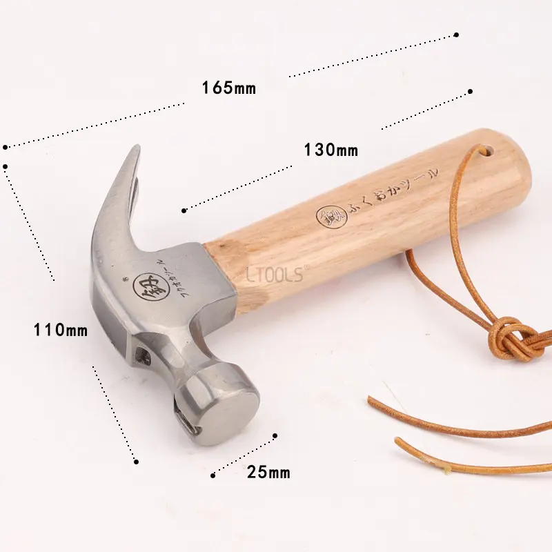 Home Commonly Used Knock Out Nails Handwork Mini Wood Handle Claw Hammer Multifunctional Small-hammer Sturdy Hand Tool