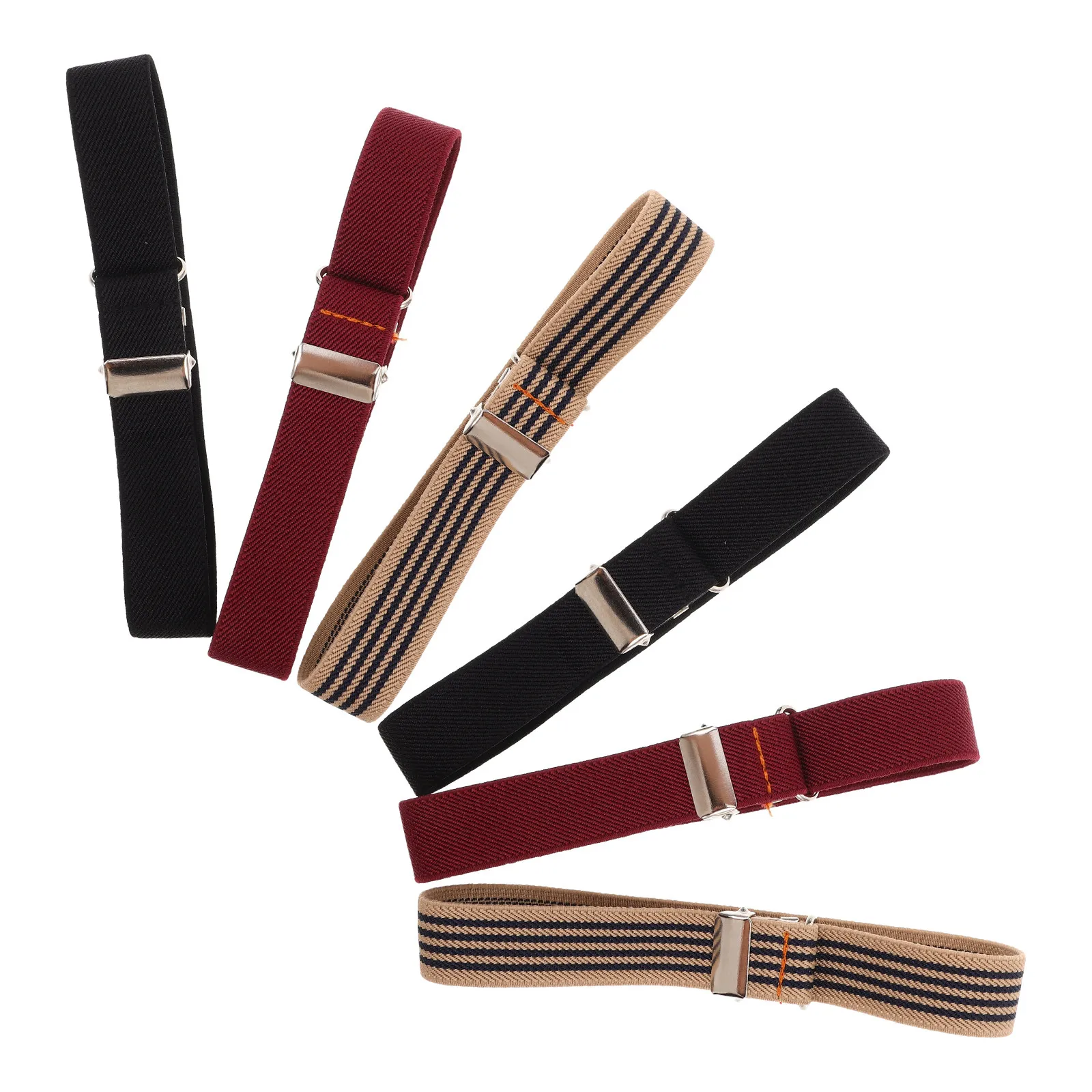 

3 пары эластичных регулируемых подвязок для рукавов, нескользящие держатели для длинных рукавов, для мужчин и женщин