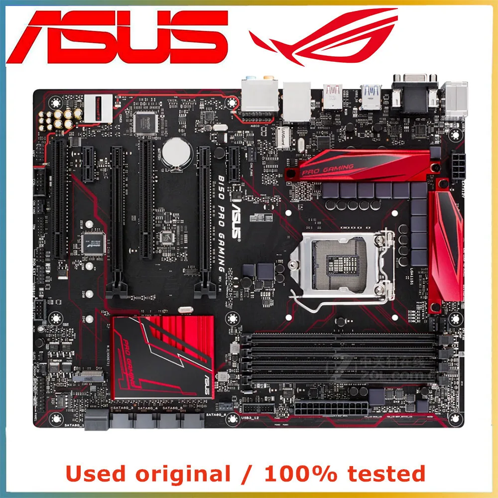 

Материнская плата для игрового компьютера ASUS B150 PRO, материнская плата LGA 1151 DDR4 64 ГБ для Intel B150, десктопная материнская плата SATA III PCI-E 3,0 X16