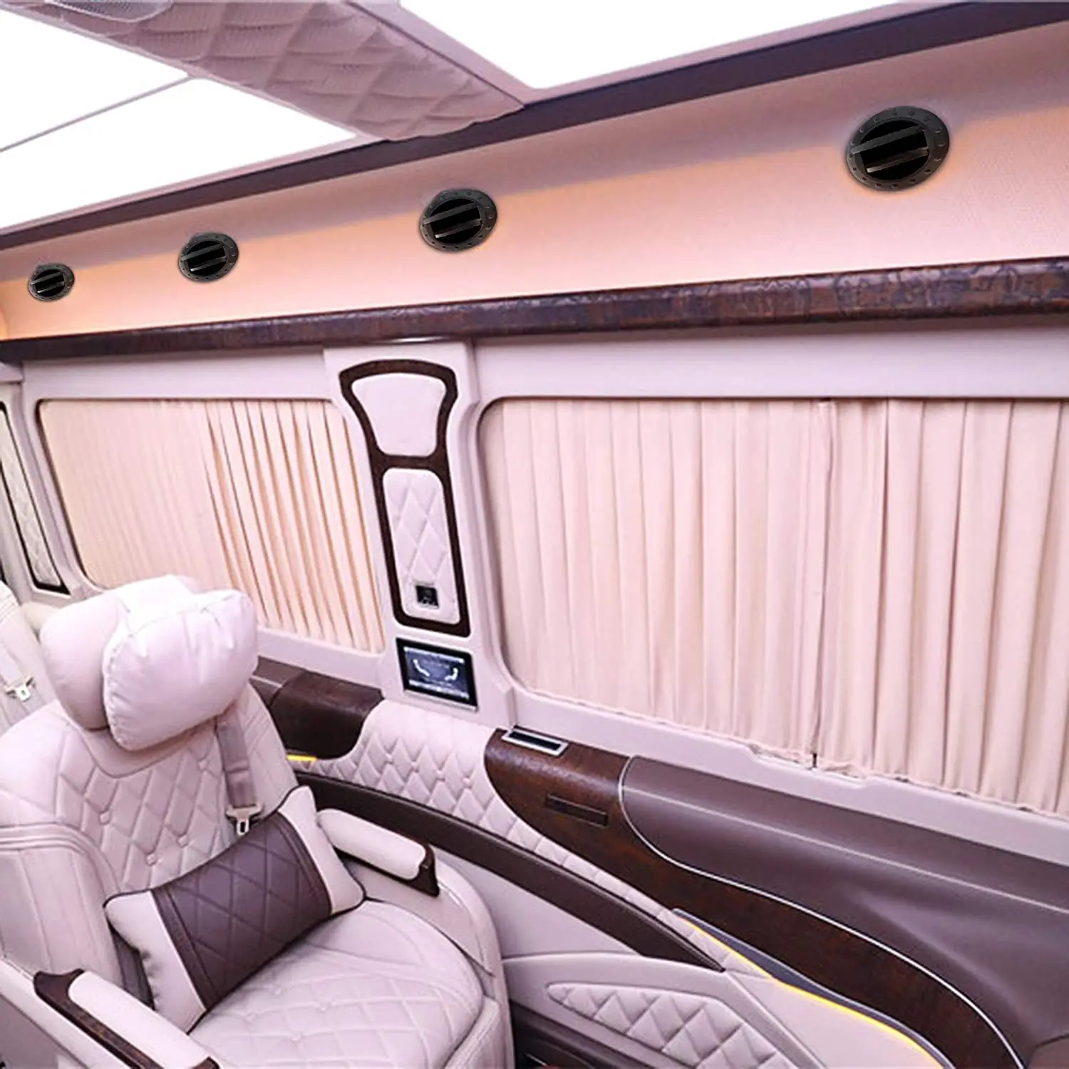 

НОВЫЙ-4 шт., дефлектор для кондиционера на колесах, выходная решетка с жалюзи для вентиляционного отверстия для автомобиля, лодки на колесах, яхты