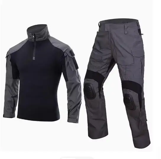 الصينية 07 التمويه الغابة الجنرال 3 الضفدع موحدة الربيع البدلة تشمل سترة السراويل وسادة الركبة