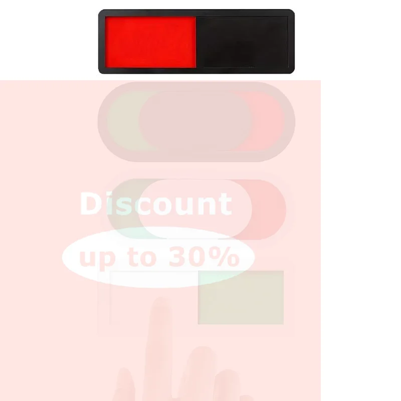 [Slider Open Do Not Disturb Sign Acrylic 10*4cm For Office Restroom Meeting Door Vacant Occupied Signboard Square/Oval]
