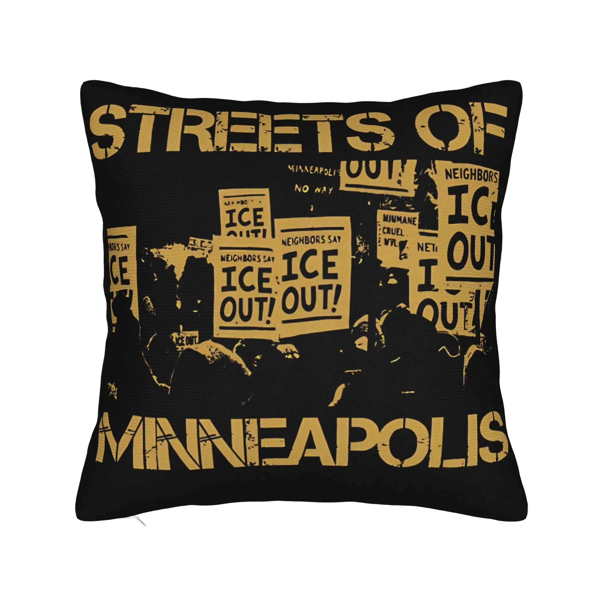 Warm Home Bruce Springsteen - Streets Of Minneapolis ice out Decor Pillowcases Accessories  Pillow Cover Zipper Multi Size