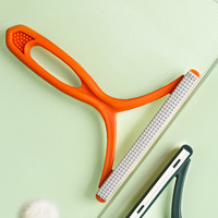2 Pcs Cat Hair Remover Lint Brush Clothes Pet Hair Cleaner Absorbing Brush Scraper Great Gift Fashion Compact Travel