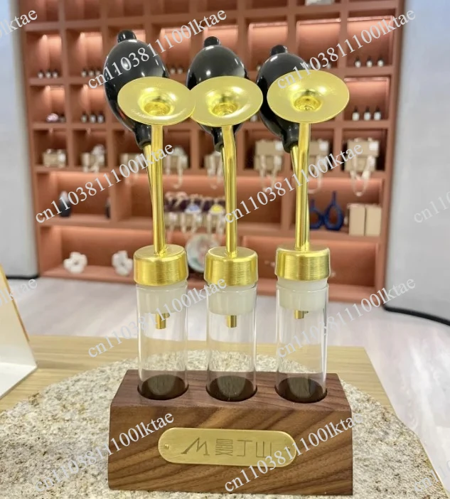 Suitable for Glass Creative Custom Scent Bottle SPA Spa Brass Scent Instrument Baijiu Essential Oil Perfume