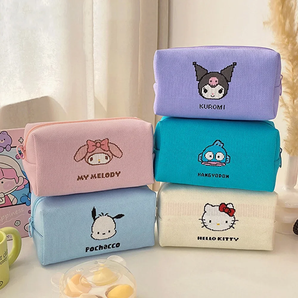 Torby kosmetyczne My Melody Kuromi Anime, damskie torby podróżne, torebki, torby o dużej pojemności, piórniki z motywem kreskówkowym, prezent na Boże Narodzenie