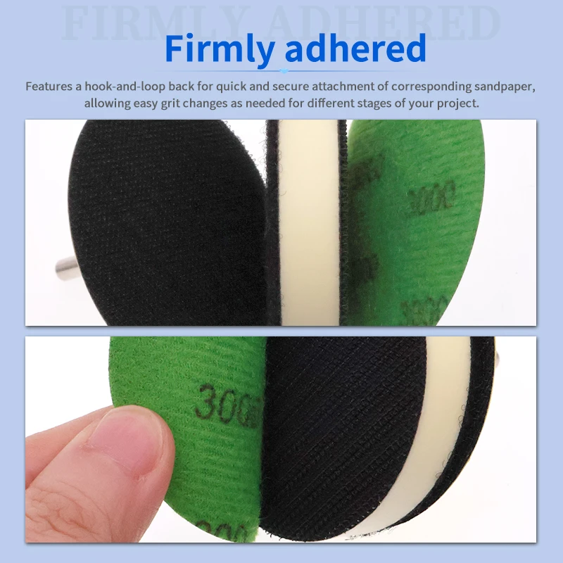 

Набор из 50 шт. мягких поролоновых прокладок-адаптеров (2-6 дюймов, 50-125 мм) с креплением на липучке для шлифовальных и полировальных дисков, электроинструментов
