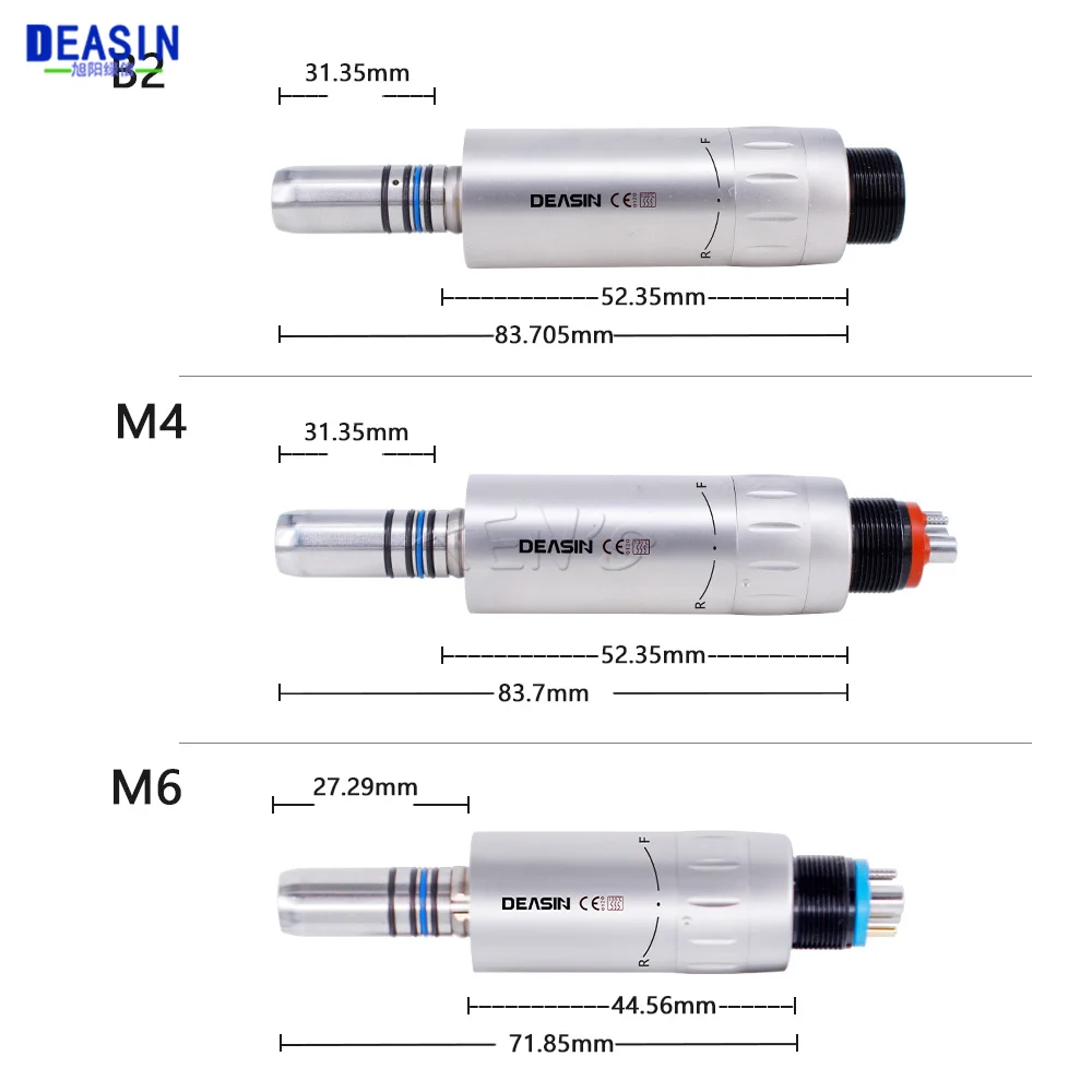 Asin Dental Low Speed Internal LED Illumination Water Spray  Air Motor With Micro Power Generator E-type 2/4/6 Holes