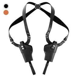 Dual Pistol Shoulder Holster Concealed Carry Dual Gun Holster with Adjustable Strap Right & Left Carry Holster for GK 1911 92