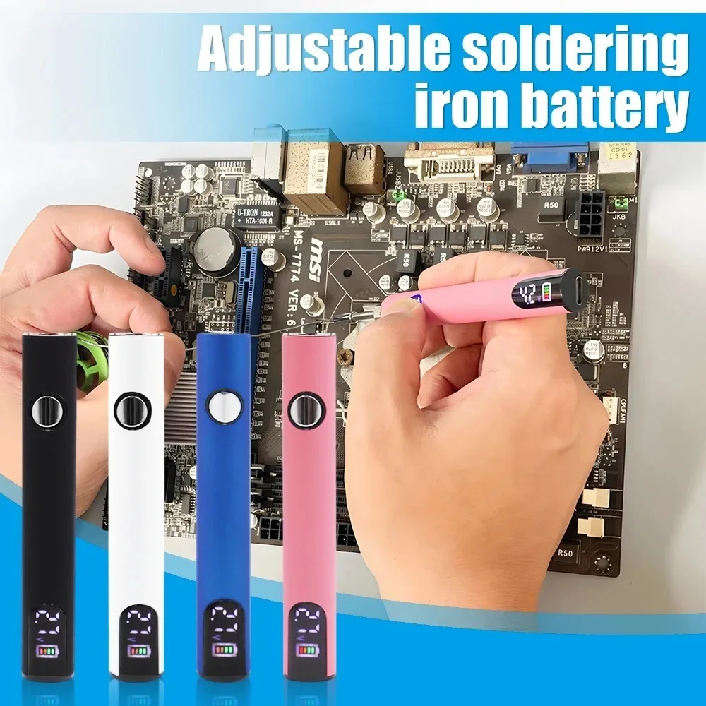 510 Thread Battery Electric Soldering Iron Adjustable Voltage Welding Repair Tool Smart Power Adjustment Heating Kit