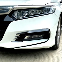 For Honda Accord 10th 2018 2019 2020 2021 Front Bumper Splitter Fog Lamp Grill Spoiler Cover Air Vent Wind Knife Body Kits