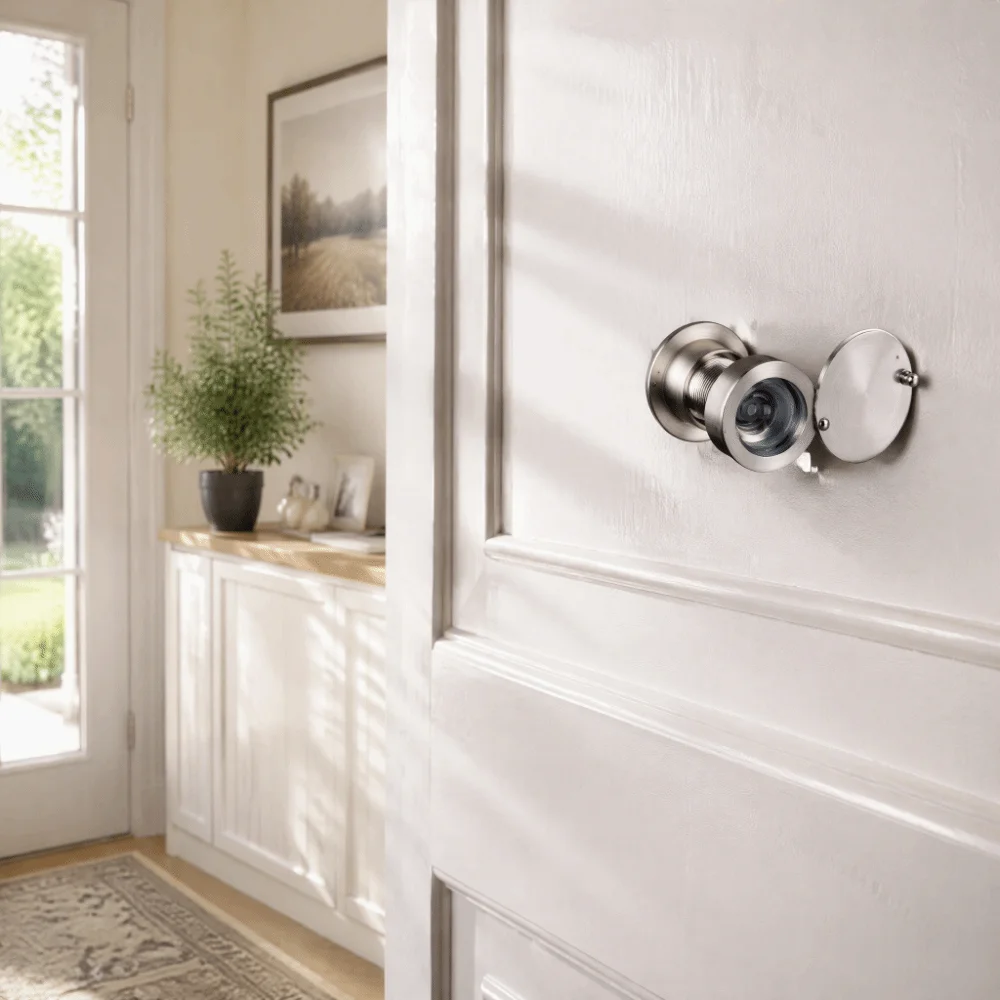 Secure Brass Door Viewer Peephole Anti Theft Wide View Door Peephole Viewer Wide Angle Door Viewer Office