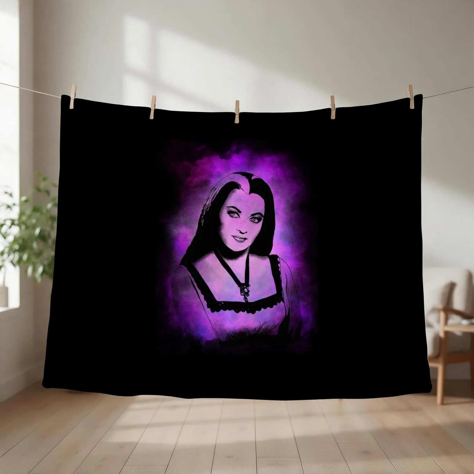 Lily Munster Throw Blanket Baby Vintage Summer Bed Fashionable Blankets