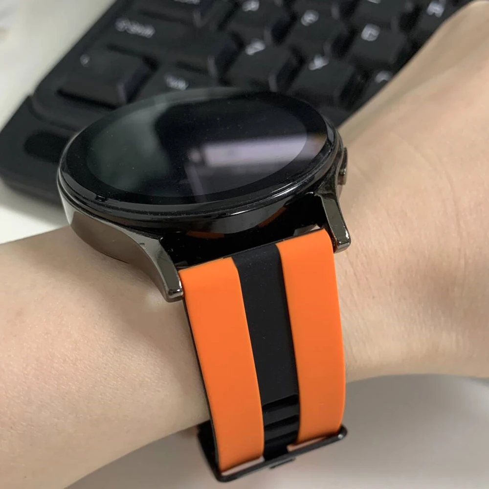 Bracelet de sport en Silicone, 20mm 22mm, pour TicWatch Pro 3 GPS/E2 S2 E3 GTH 2 GTW GTX, pour Polar Vantage M3 M2, remplacement du Bracelet de montre