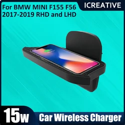 For BMW Mini Cooper S Hatch F55 F56 2017 2018 2019 Car Dashboard Holder Quick Wireless Charger Parts Component