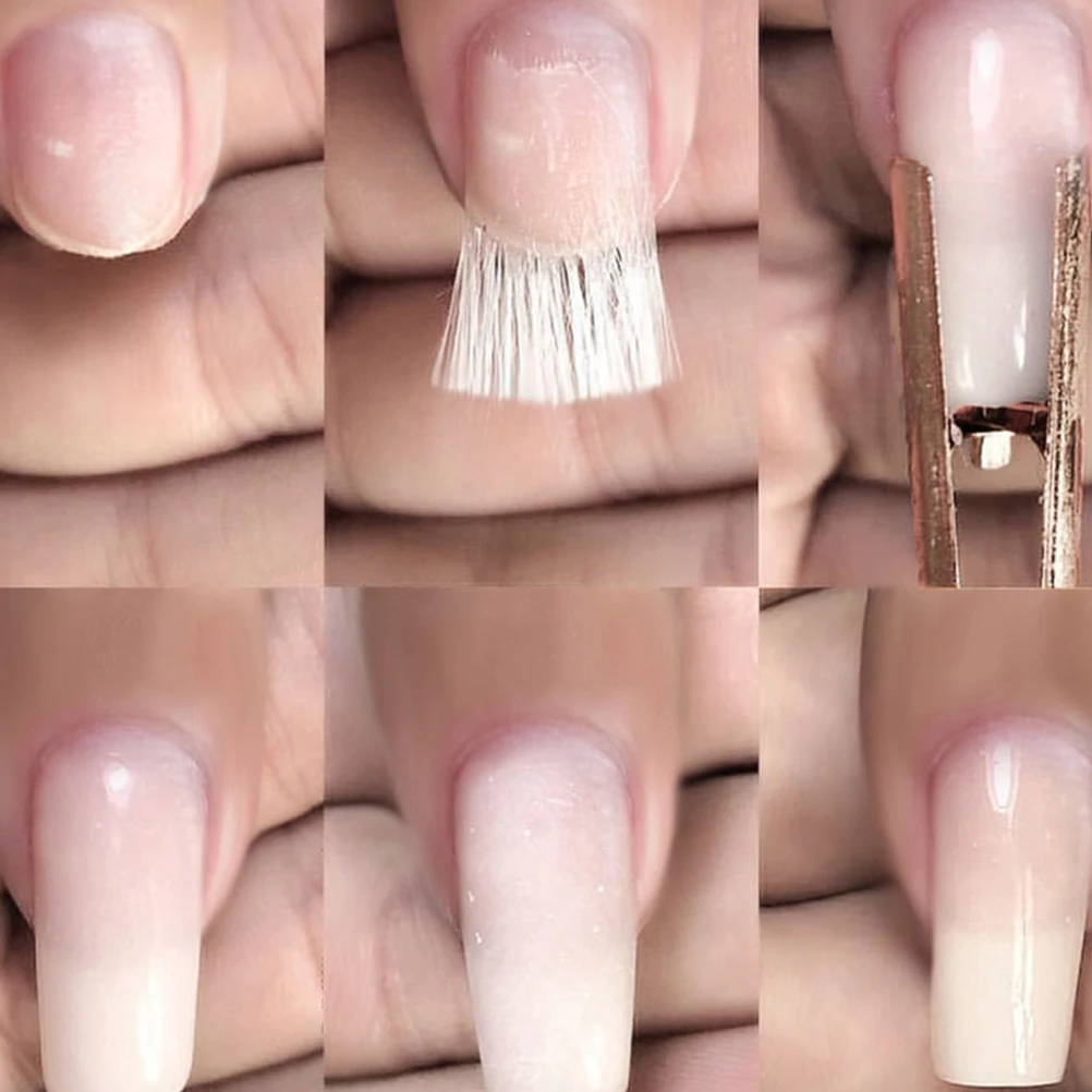 

100 Pcs Nail Extension Fibers Manicure False Nails Fake Fiberglass Glassfiber Art