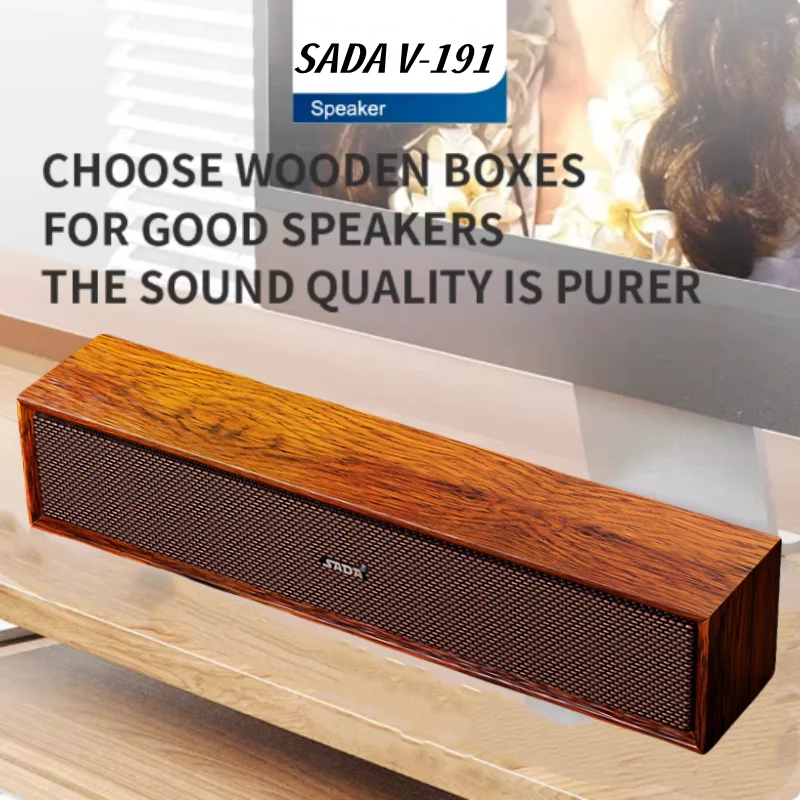 

HIFI Wooden Bluetooth Speaker Built in dual speakers Subwoofer Bocinas with FM Radio 3D Stereo Surround Music Center for TV/PC